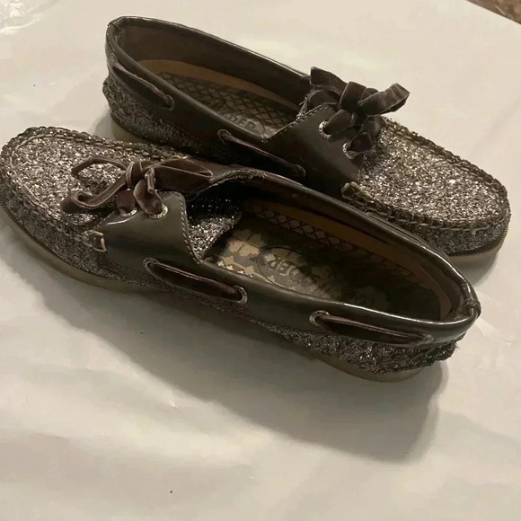 Sperry glitter silver loafers size 7.5 - Picture 9 of 9